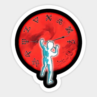 Rush - Starman Resisting the Watchmaker! Sticker